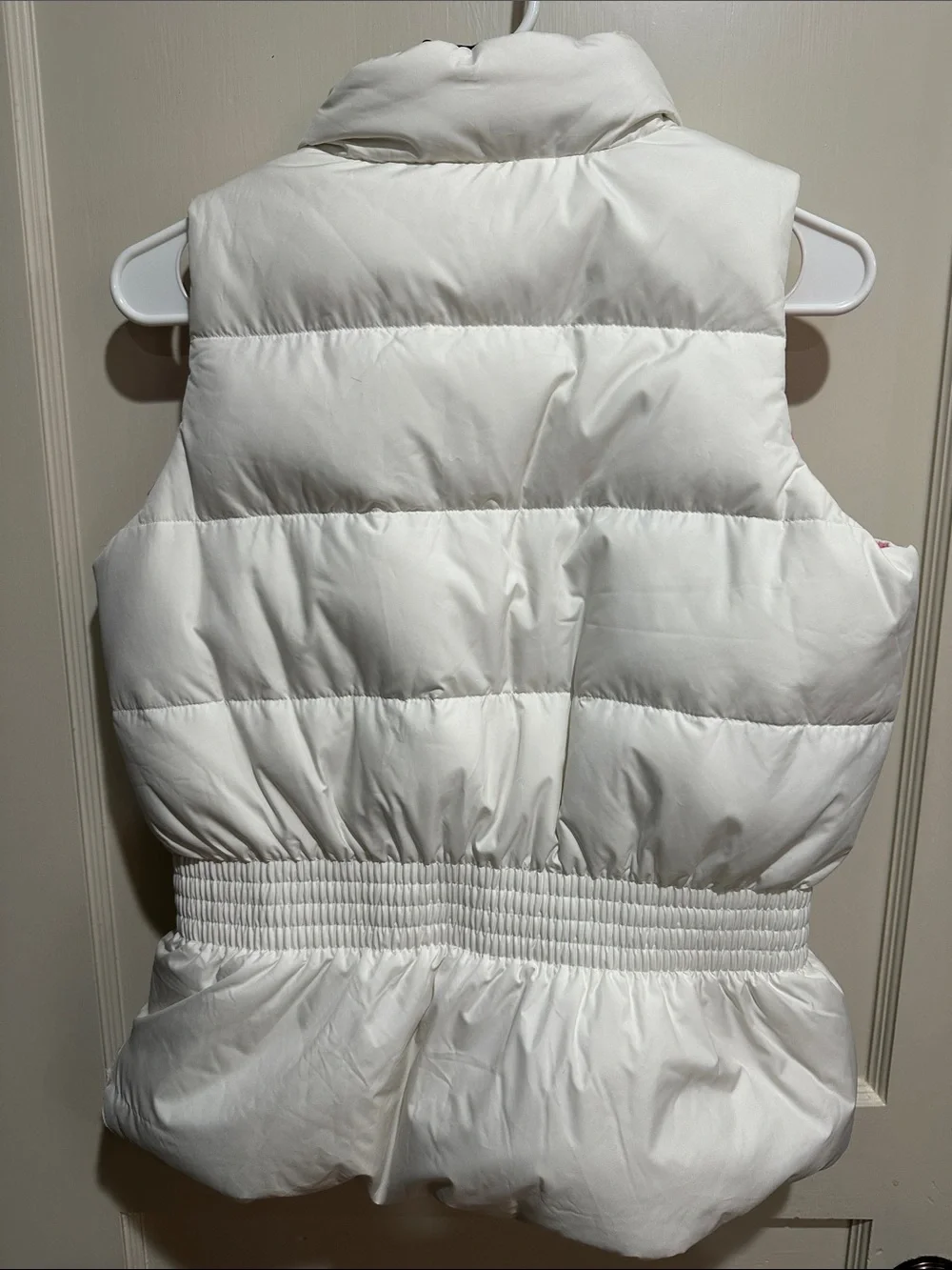 Ralph Lauren Pink Puffer Vest with Green & Navy Trim